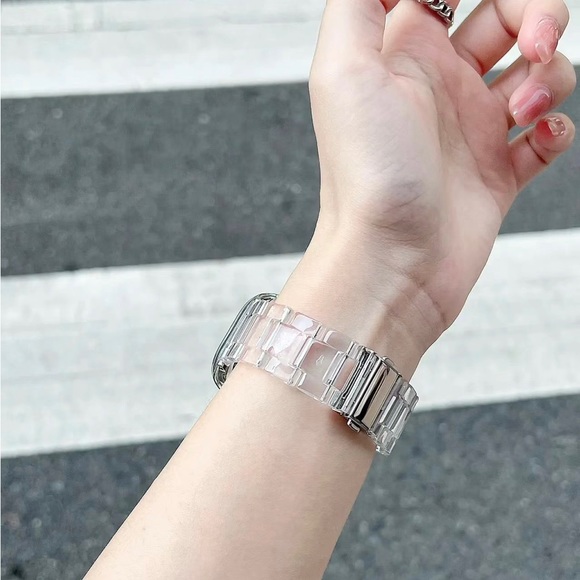 NEW Resin Transparent Strap Band for Apple Watch - Picture 5 of 5